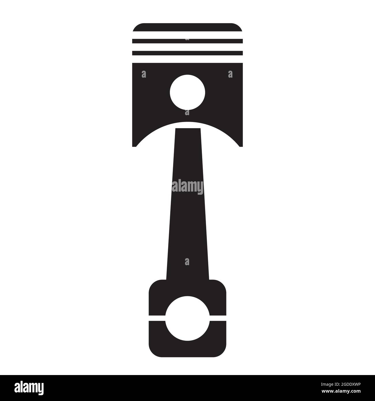 Car motor piston icon on white background. pistons sign. Piston icon