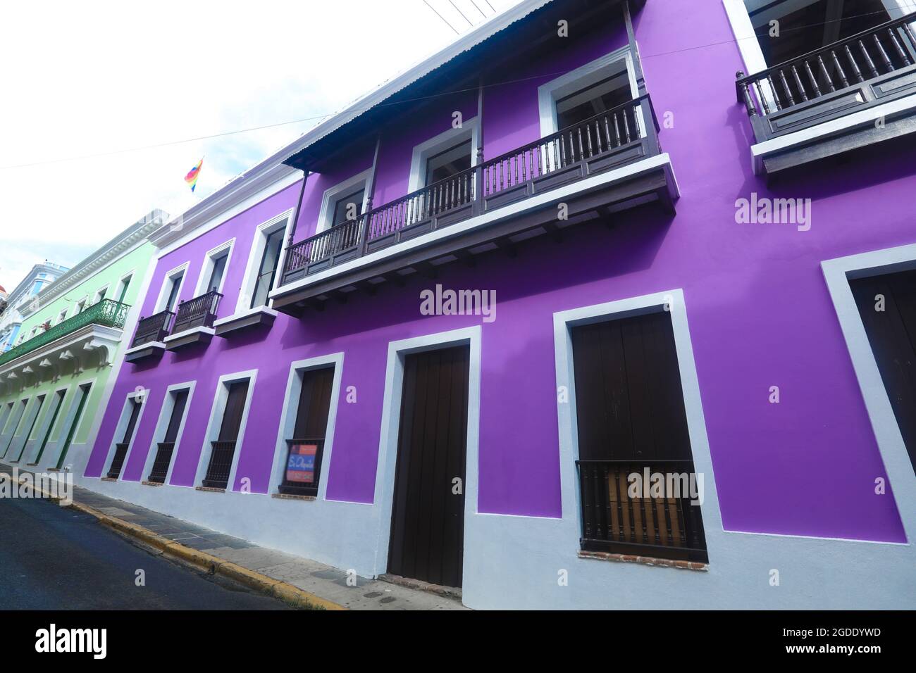 Street in old San Juan, Puerto Rico Stock Photo Alamy