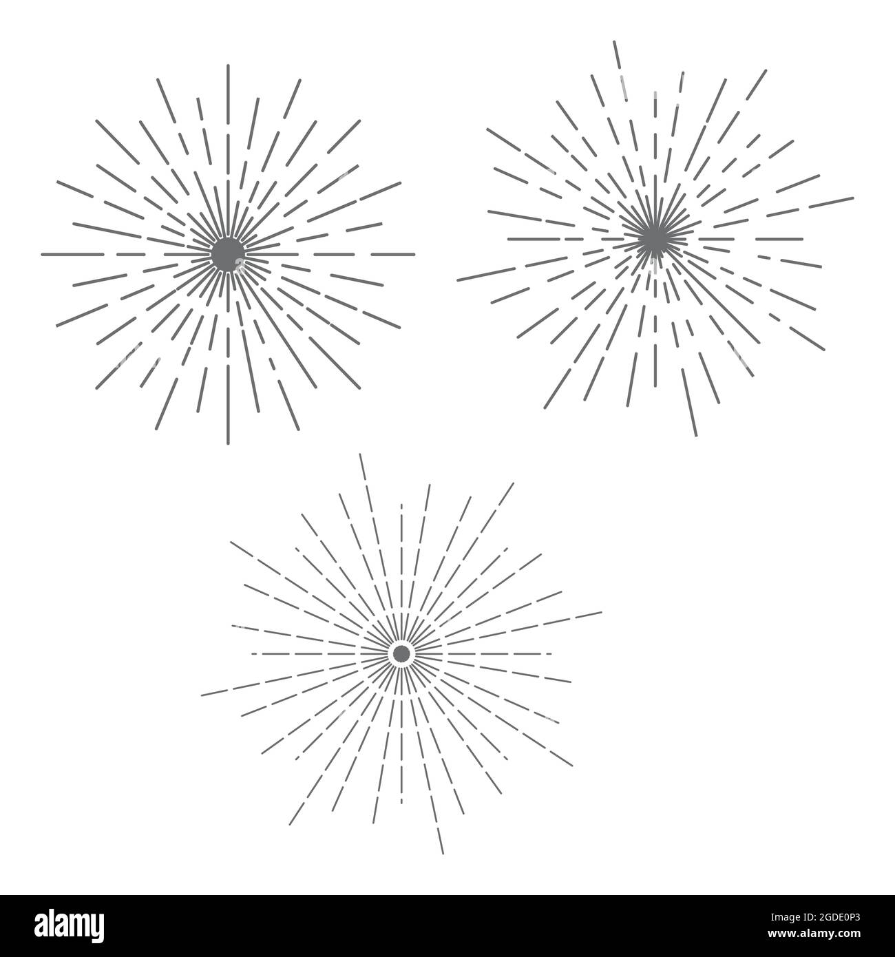 Firework vector icon illustration design template Stock Vector