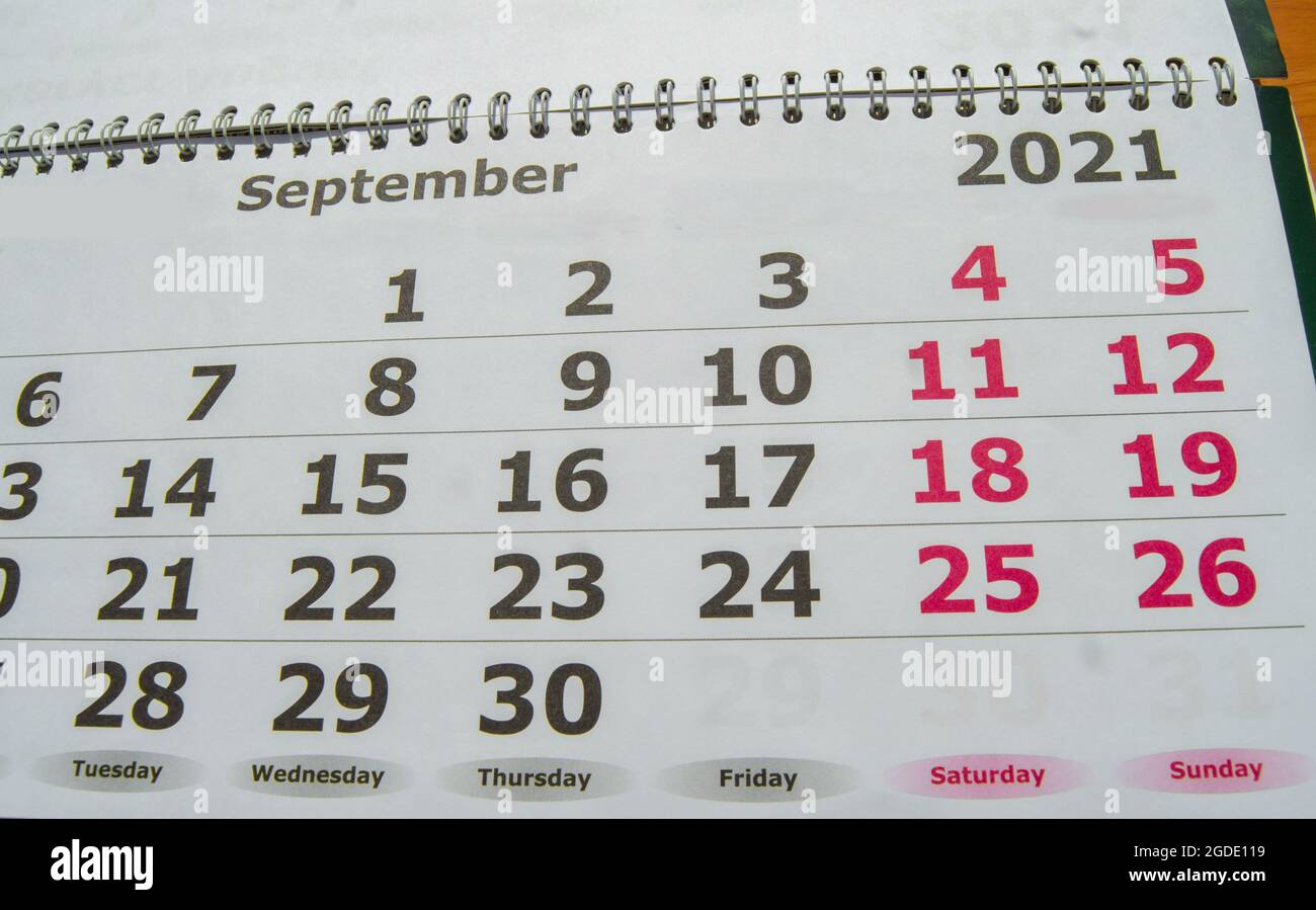 working days in 2021
