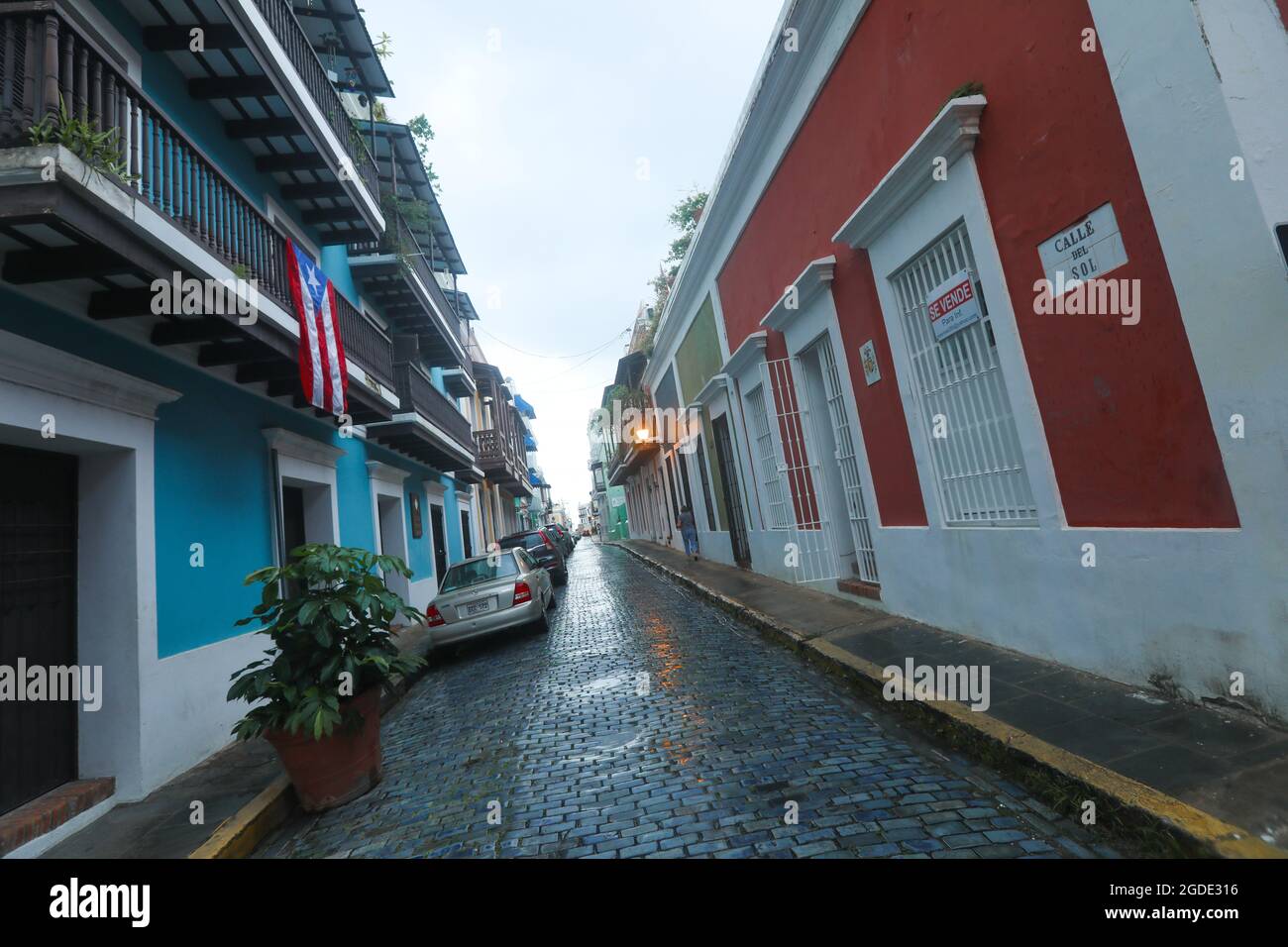 Street in old San Juan, Puerto Rico Stock Photo - Alamy