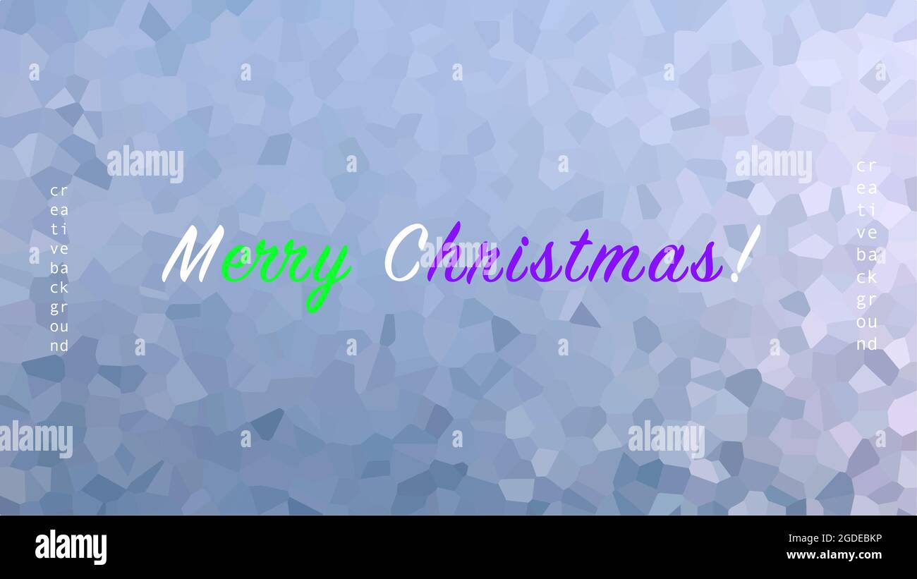Abstract background from Merry Christmas. Vector winter background with blue pixels. Winter frosty pattern. Background of a New Year greeting card Stock Vector