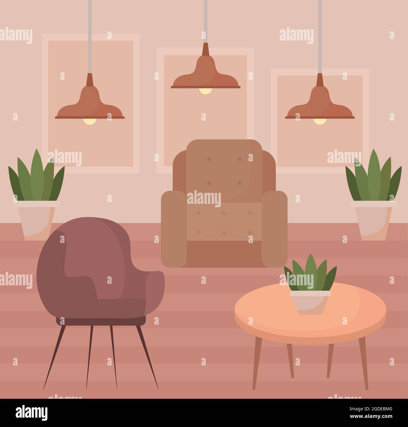 living room design Stock Vector Image & Art - Alamy