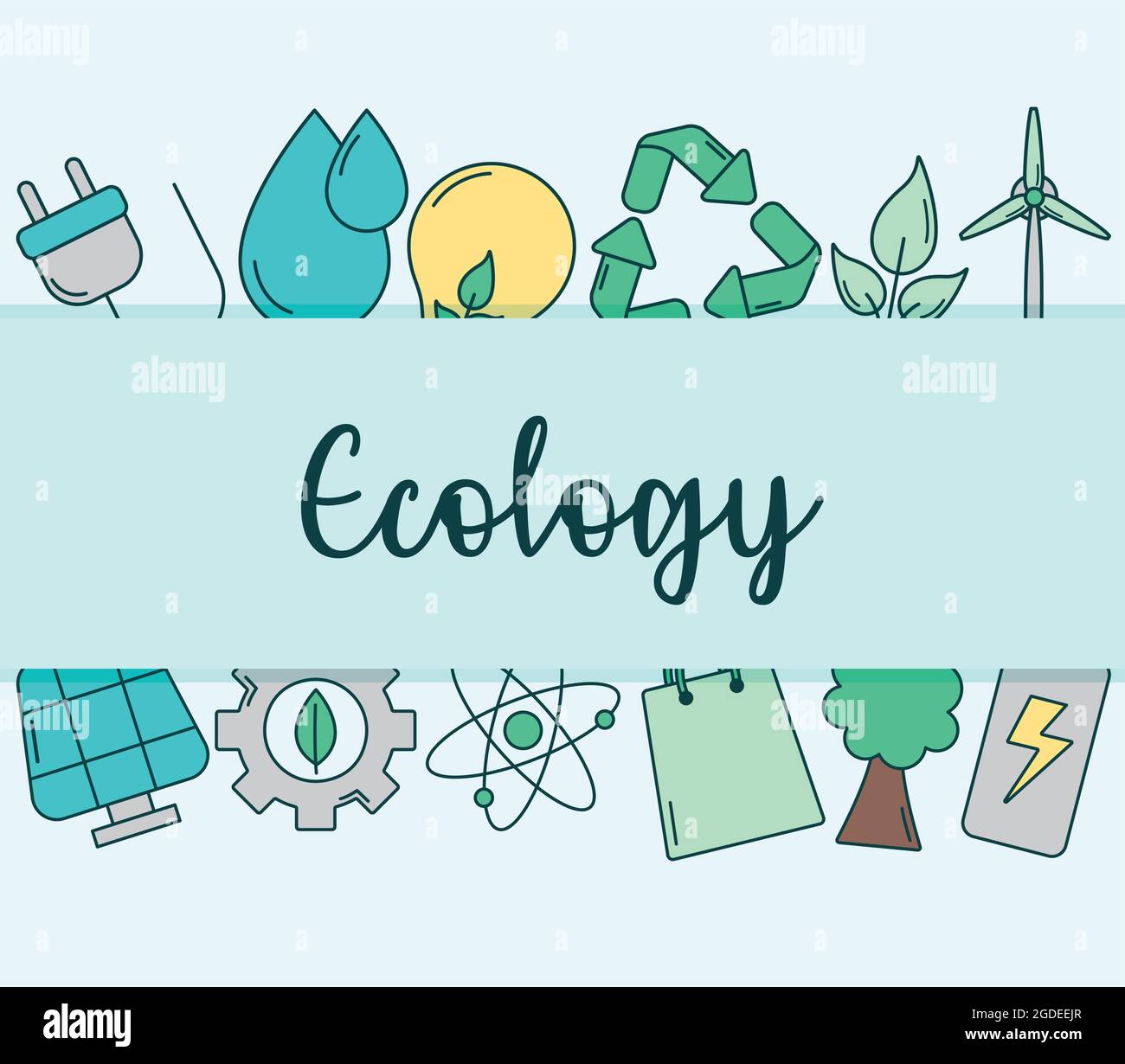 ecology icons illustration Stock Vector Image & Art - Alamy