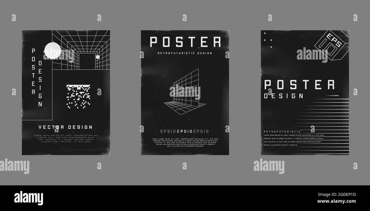 Old style posters Black and White Stock Photos & Images - Alamy
