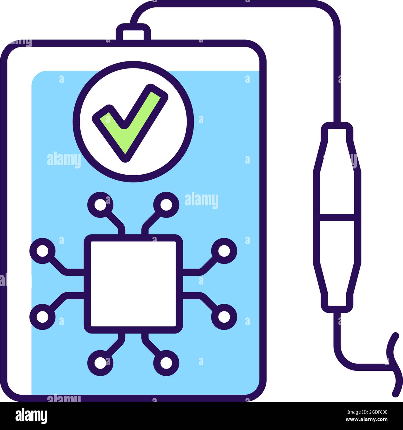 Intelligent recognition RGB color manual label icon Stock Vector Image ...