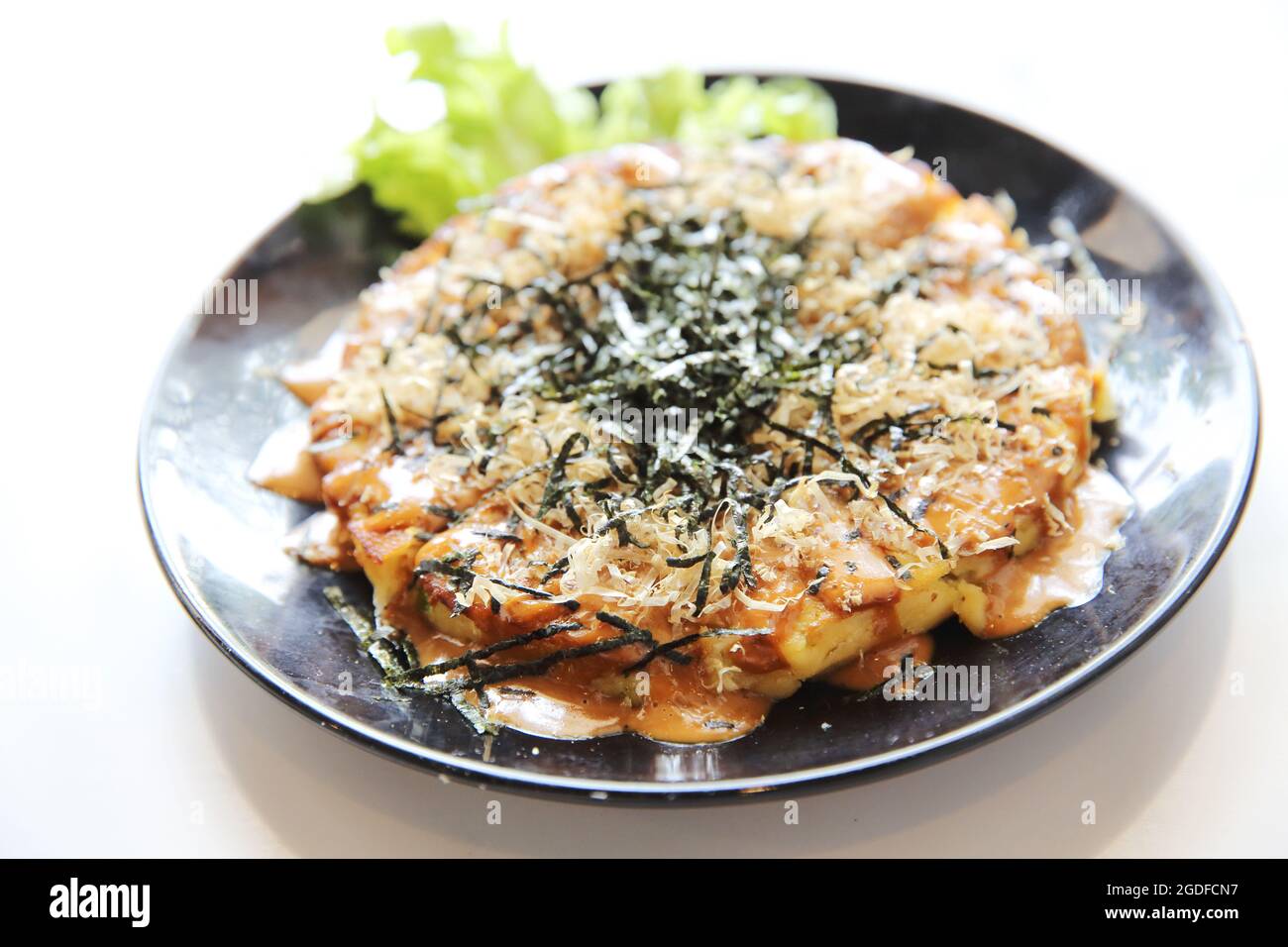 Japanese food okonomiyaki , Japanese pizza Stock Photo Alamy