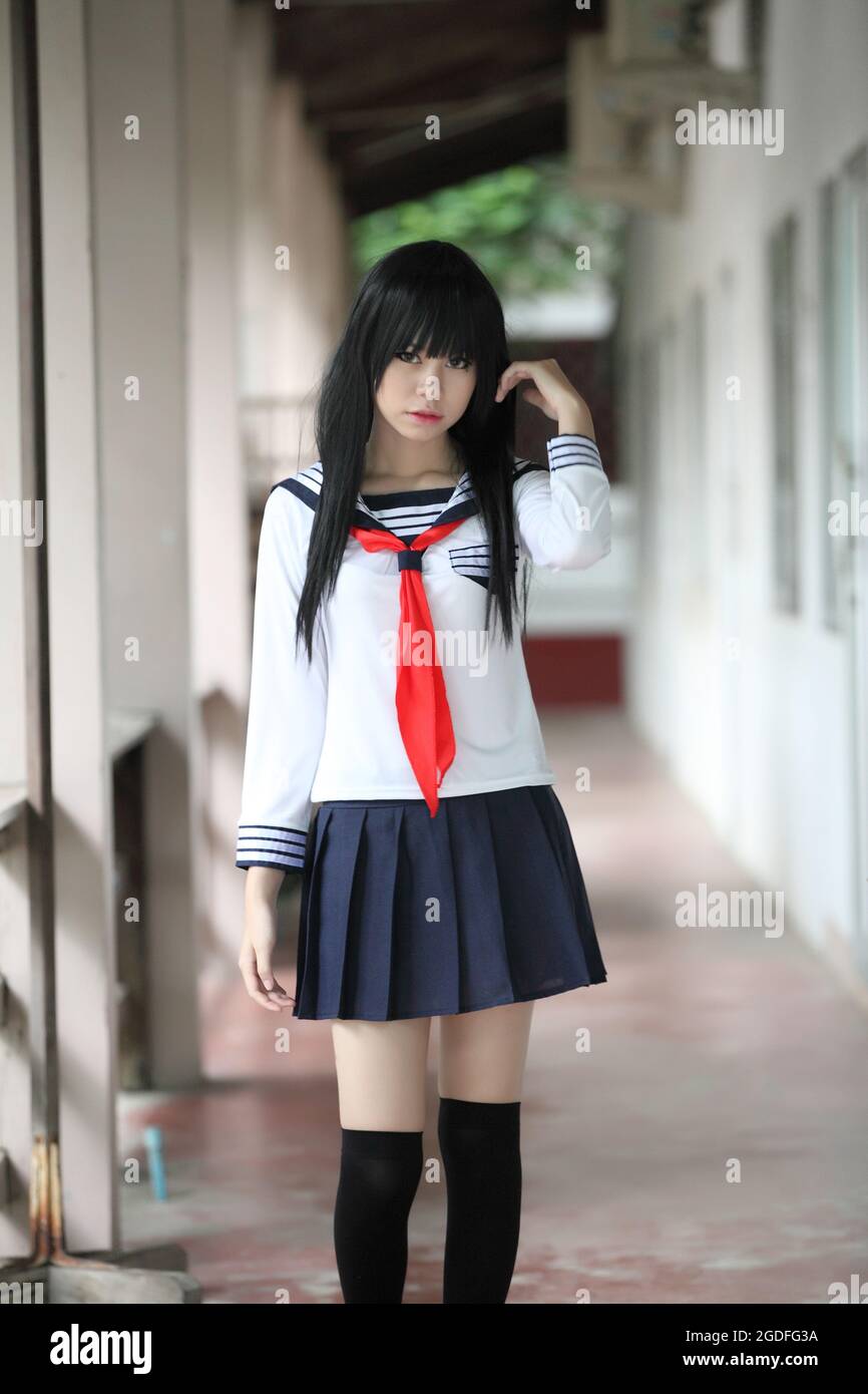 Oriental schoolgirl