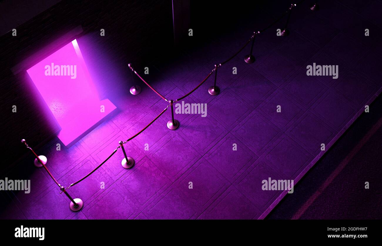 Rope and post barrier hi-res stock photography and images - Alamy