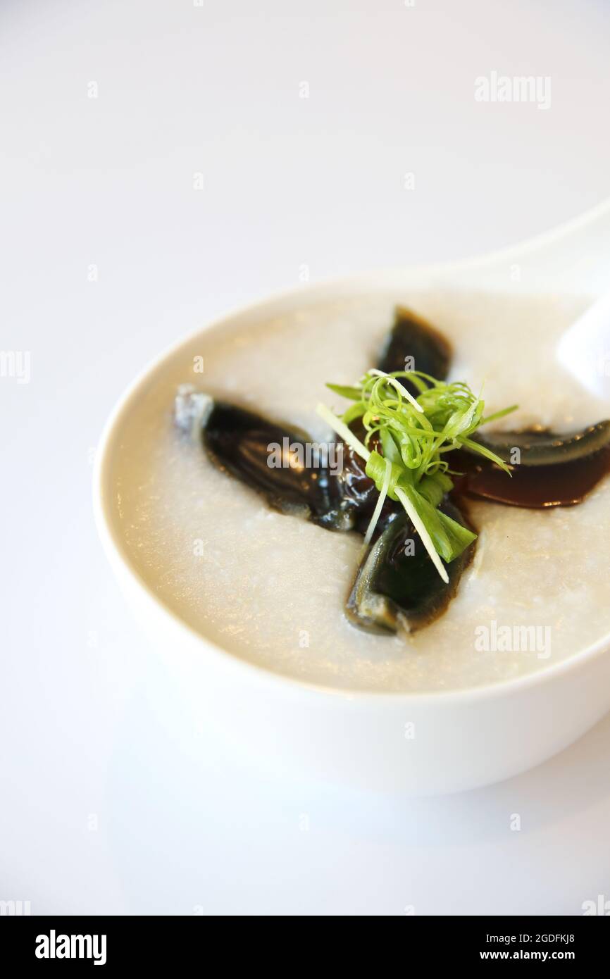 Hong kong food rice porridge Stock Photo Alamy