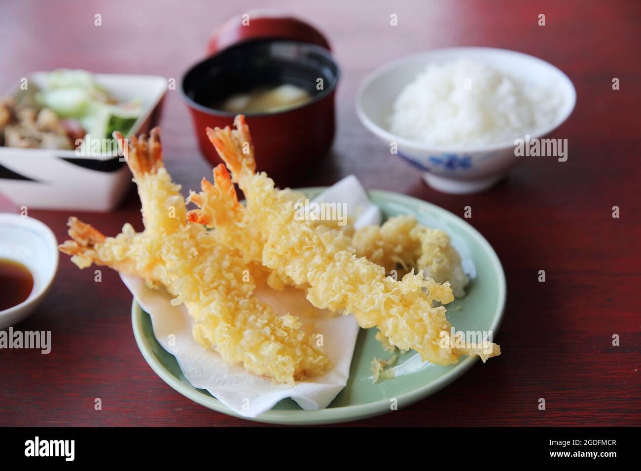 Tempura Fried shrimp Japanese style Stock Photo Alamy