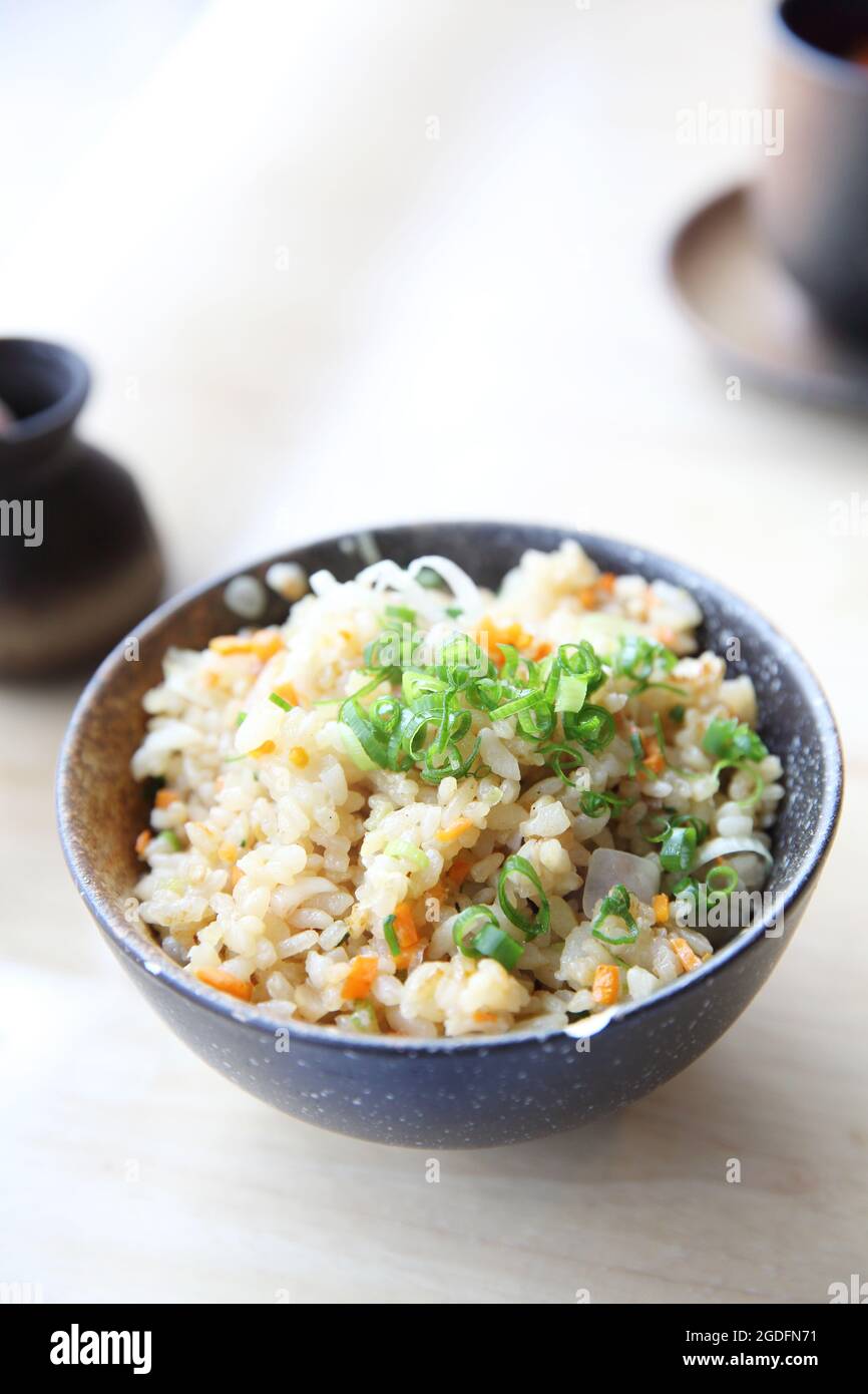 fried rice japanese style Stock Photo - Alamy