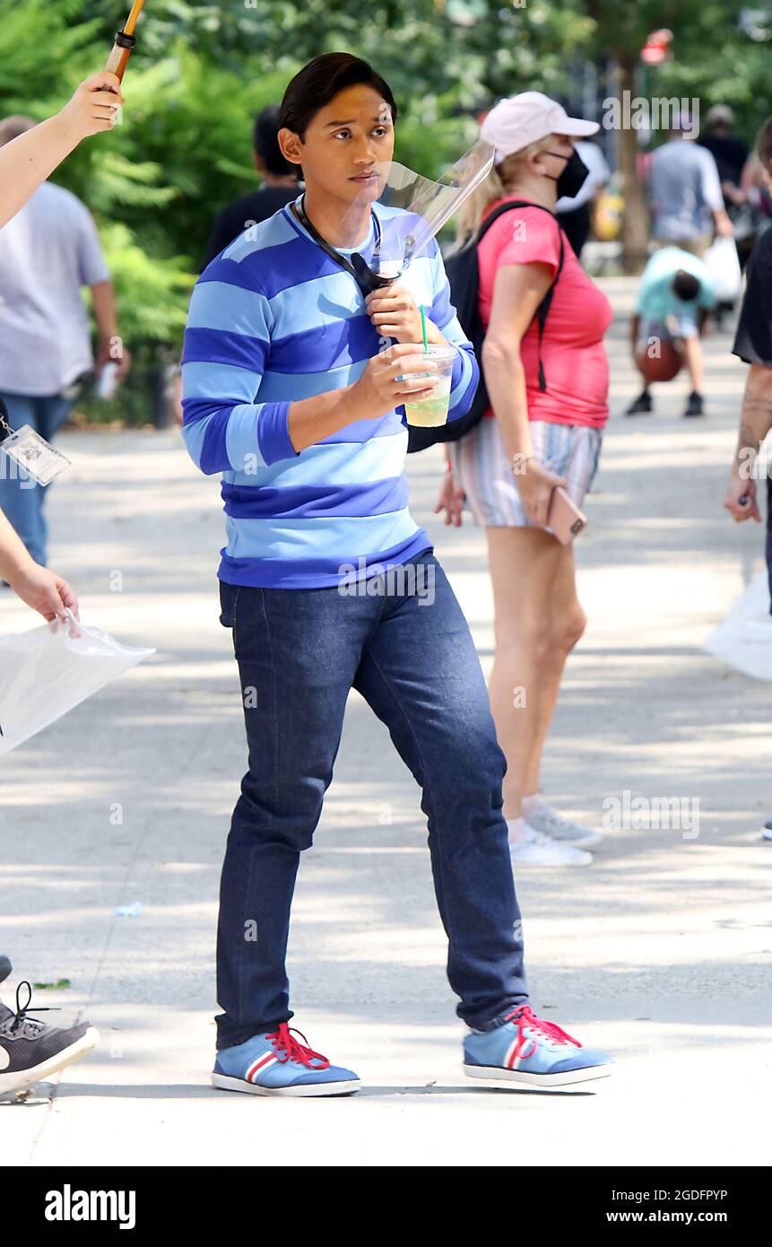 New York, NY, USA. 11th Aug, 2021. Josh Dela Cruz on the set of tv