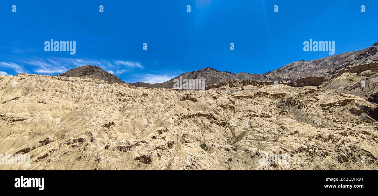 Beautiful mountain & cloudy sky view of Jammu and Kashmir state, India Stock Photo