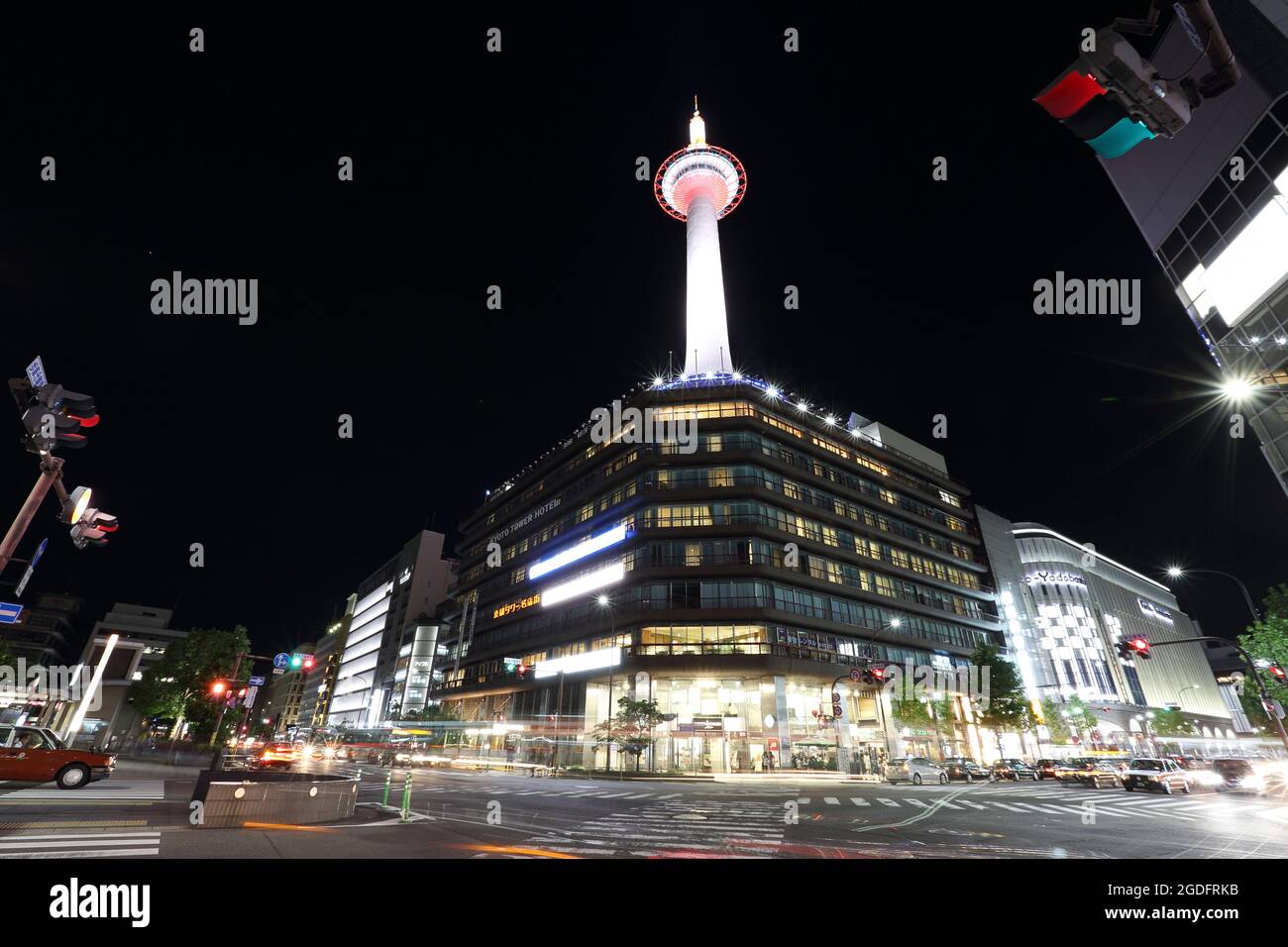 Kyoto Japan cityscape at night Stock Photo - Alamy