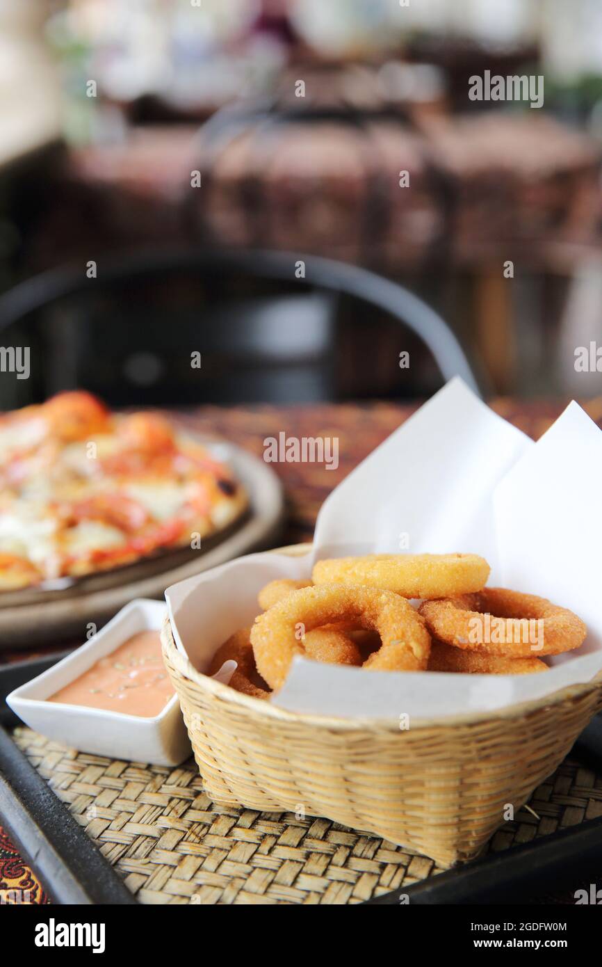 onion rings italian food Stock Photo Alamy