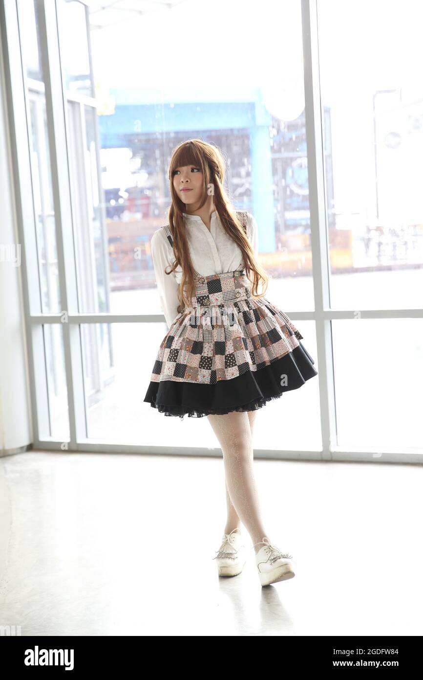 japanese lolita style girl Stock Photo