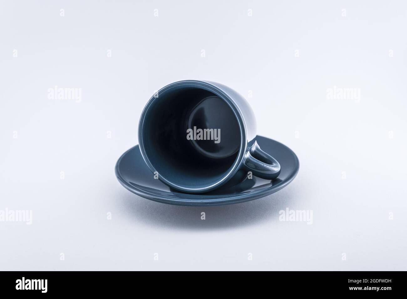 A horizontal shot of a espresso cup. Stock Photo