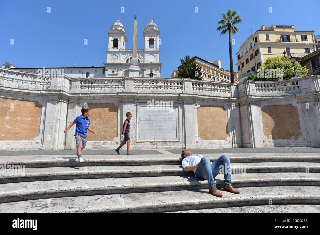 Spanish Steps Rome Italy 135 Steps Piazza di Spagna Stock Photo - Alamy