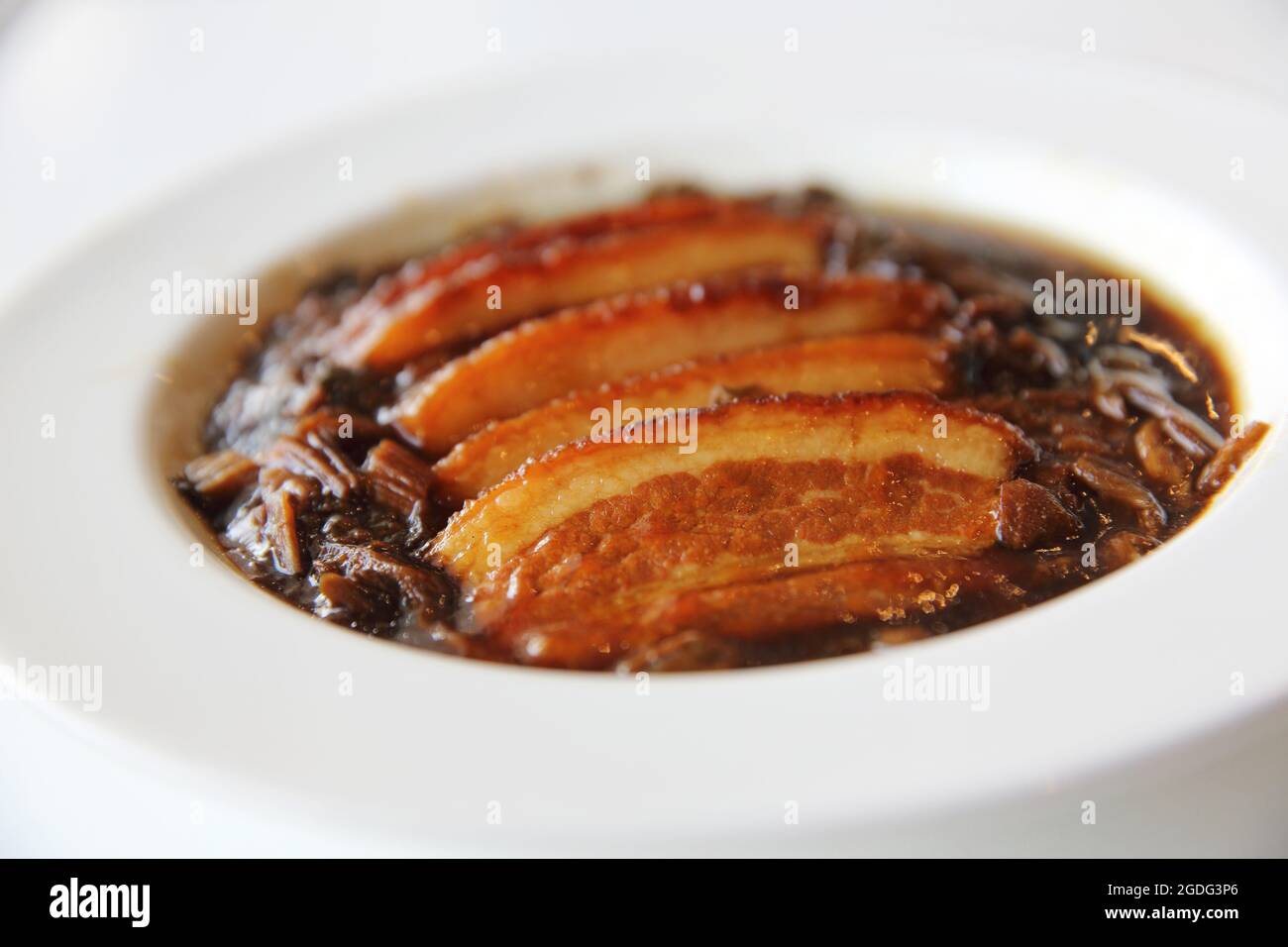 Boiled belly pork Chinese food style Stock Photo Alamy