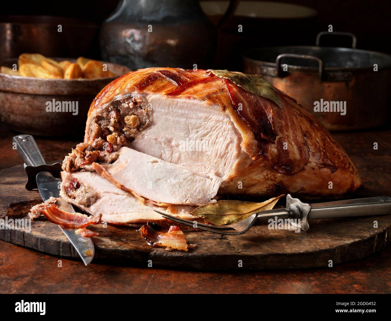 Christmas turkey crown roast