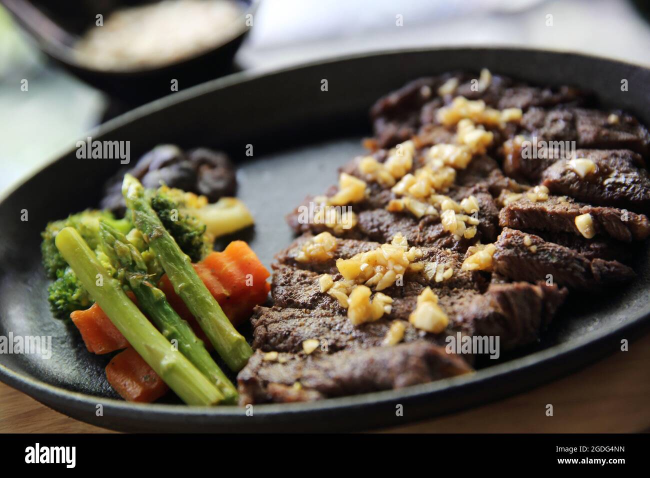 Beef steak in japanese style Stock Photo Alamy