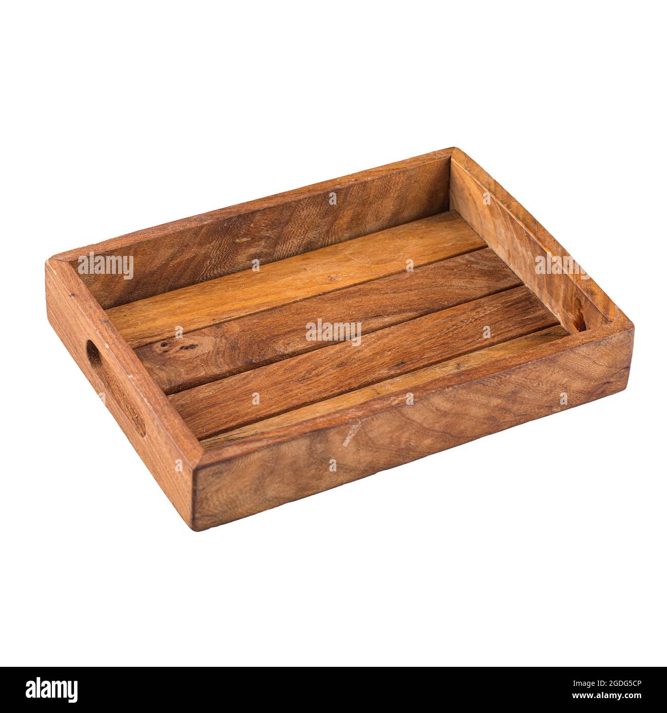 Wooden vintage dark brown serving tray Stock Photo Alamy