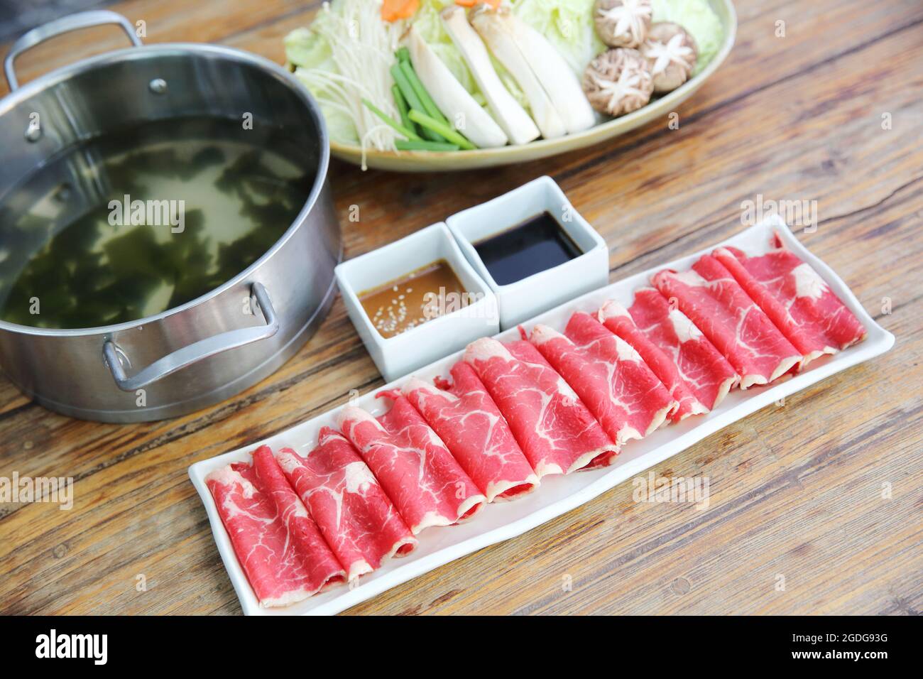 beef shabu shabu Stock Photo Alamy