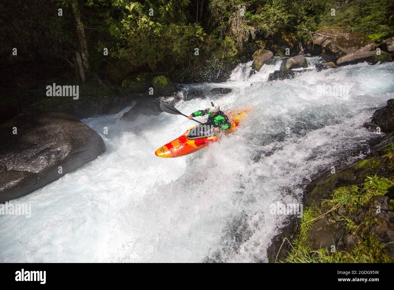 Kayaking the White Salmon and Little White Salmon River Stock Photo Alamy