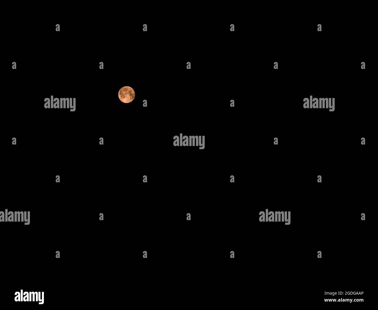 Blood Moon Full Moon after the lunar eclipse on July 27, 2018 on a
