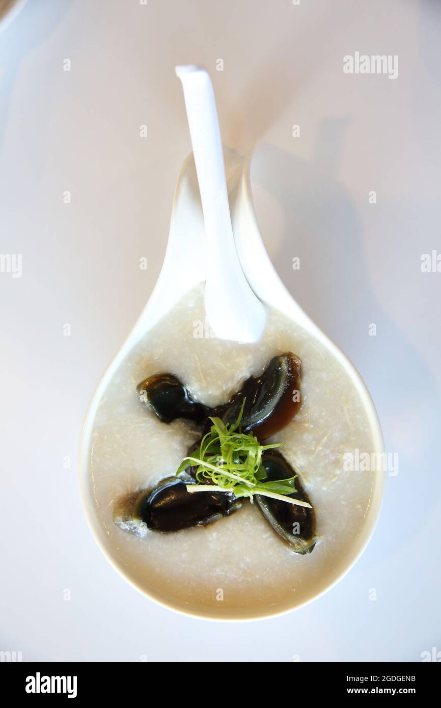 Hong kong food rice porridge Stock Photo Alamy