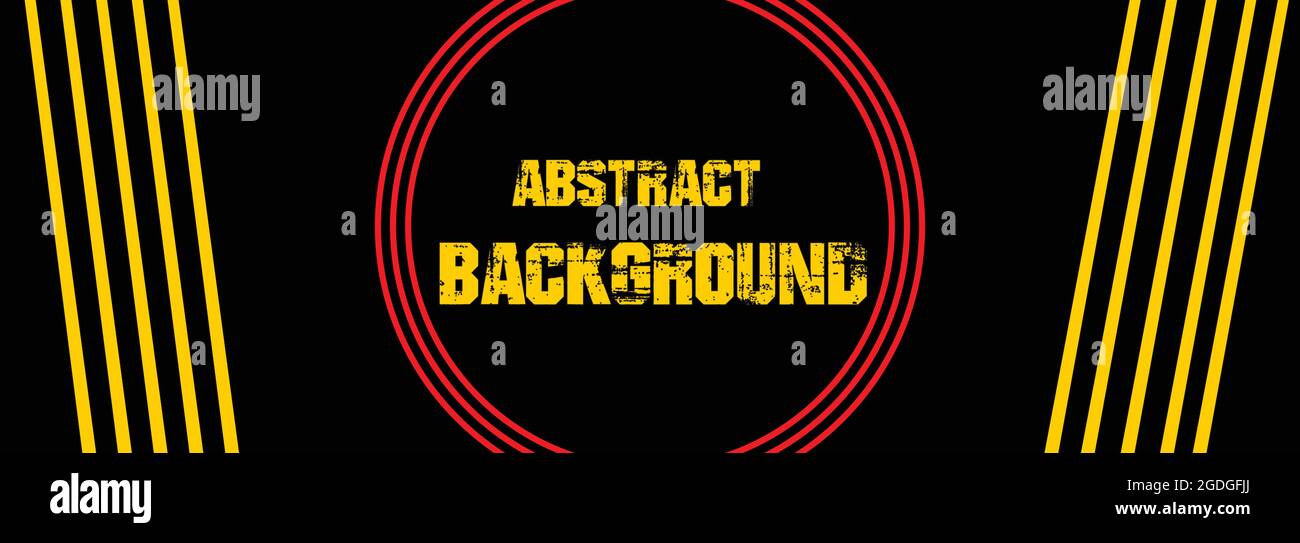 Abstract background and red circle lines Illustration of vector design Stock Vector