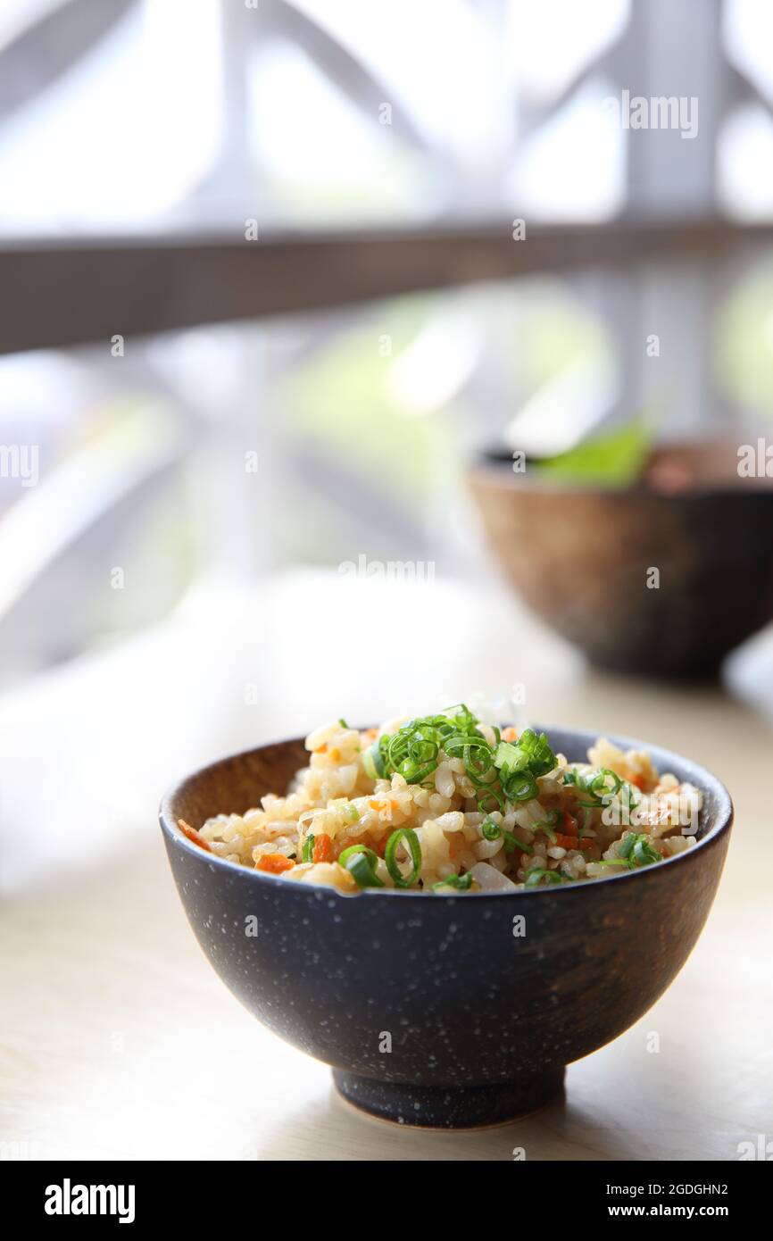 fried rice japanese style Stock Photo Alamy