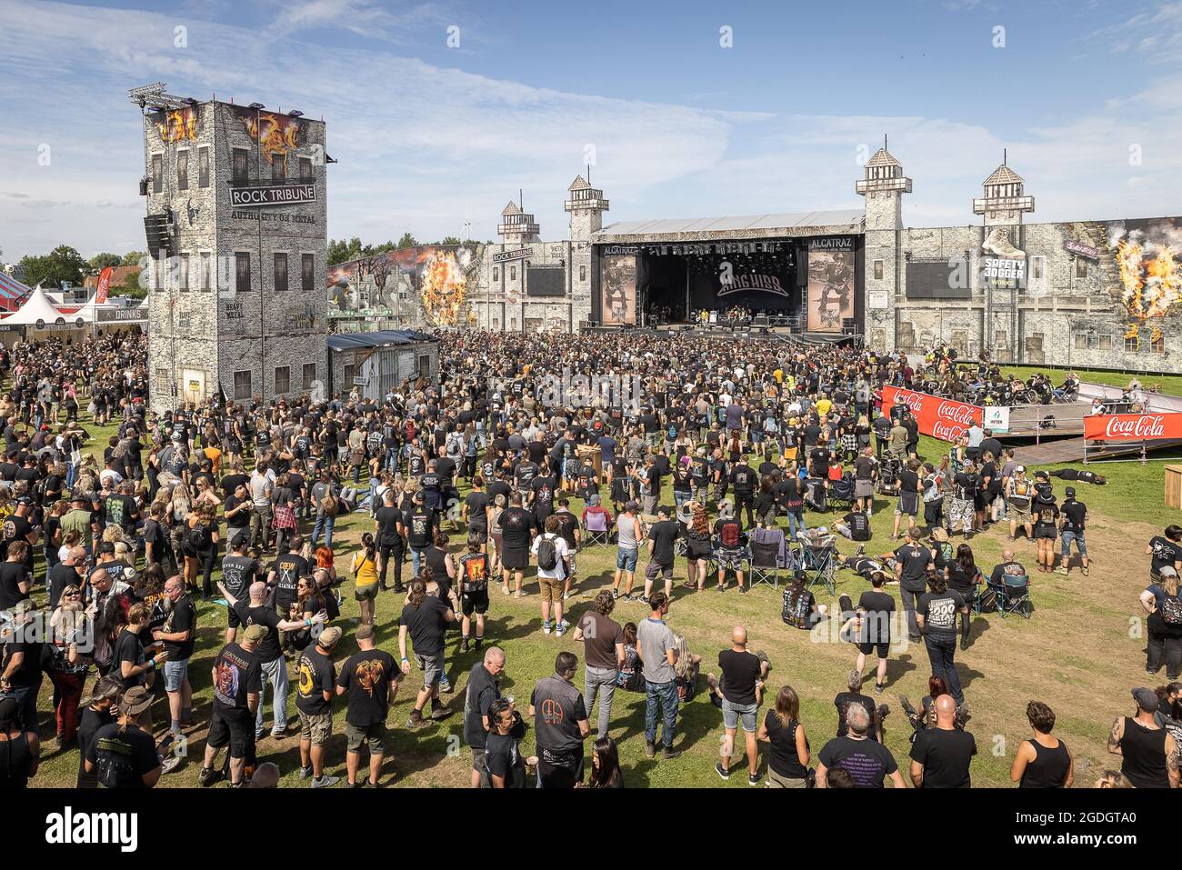 Illustration picture shows  the Alcatraz hard rock and metal festival, in Kortrijk, Friday 13 August 2021. BELGA PHOTO JAMES ARTHUR GEKIERE Stock Photo