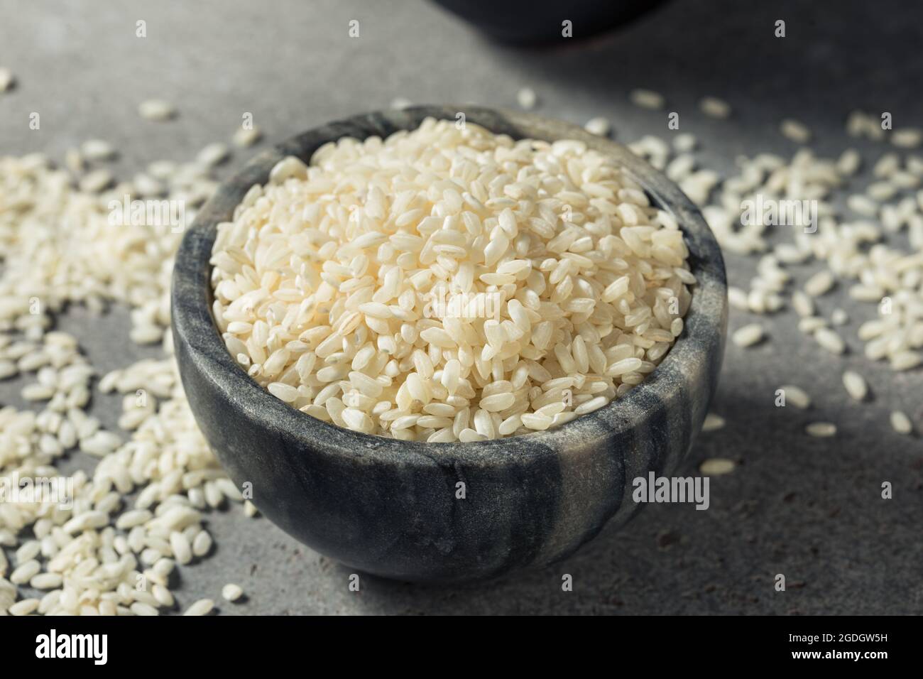 Raw White Organic Arborio Rice Ready to Cook Stock Photo Alamy