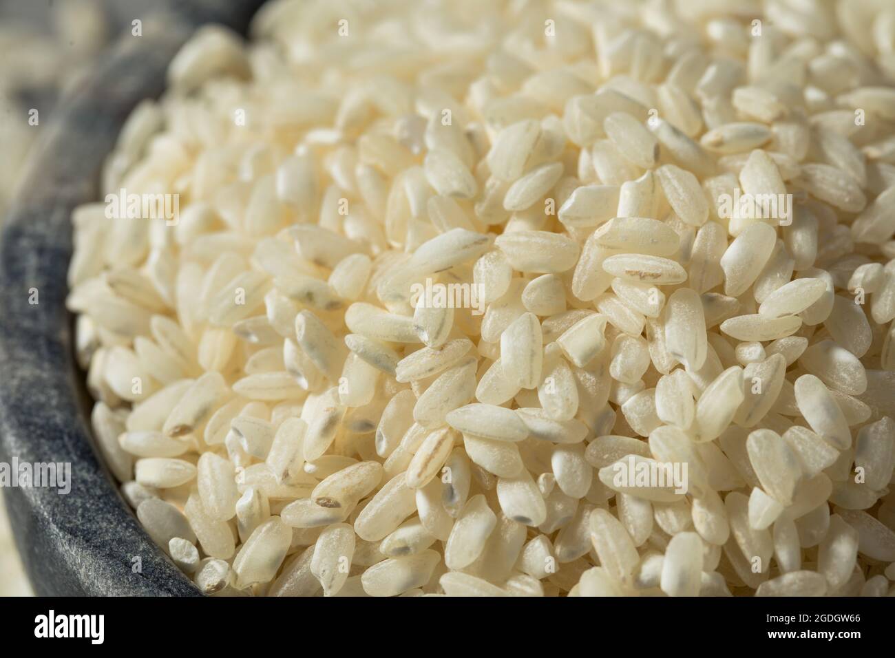 Raw White Organic Arborio Rice Ready to Cook Stock Photo Alamy