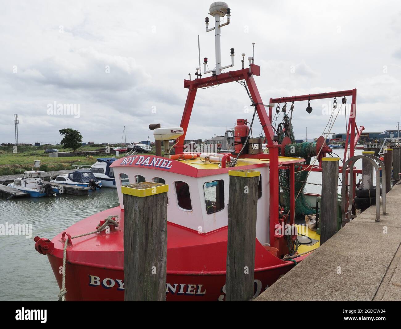 Queenborough, Kent, UK. 13th August, 2021. A new fresh fish hut located directly opposite
