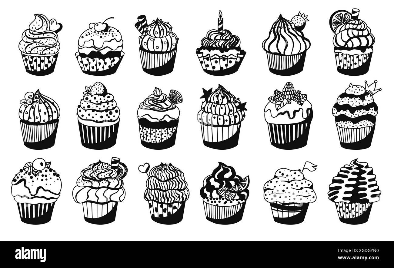 Vintage muffins Black and White Stock Photos & Images - Alamy