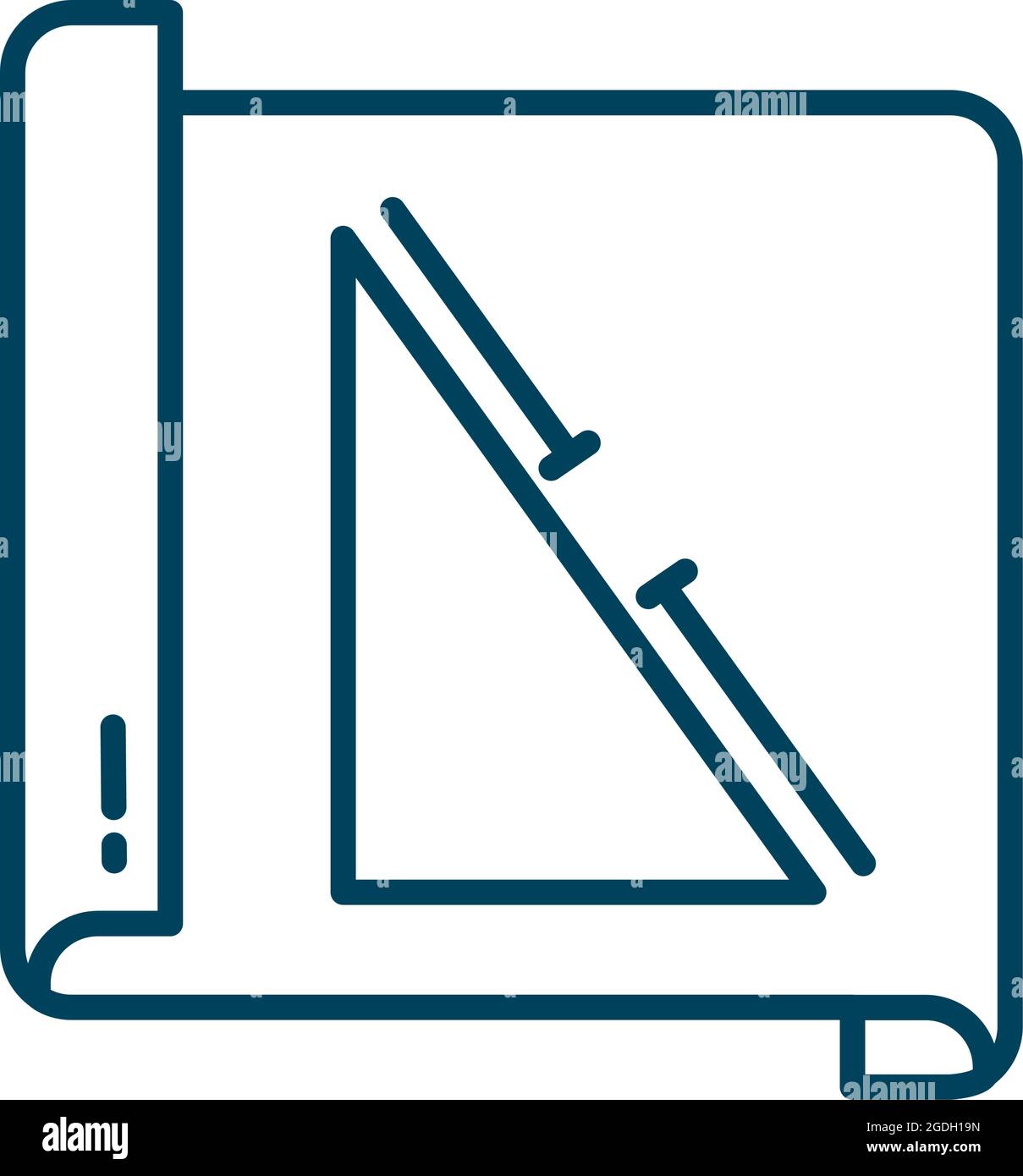 blueprint icon on white background Stock Vector Image & Art - Alamy