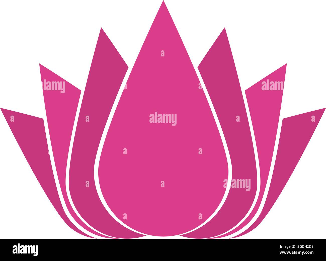 lotus flower icon on white background Stock Vector Image & Art - Alamy
