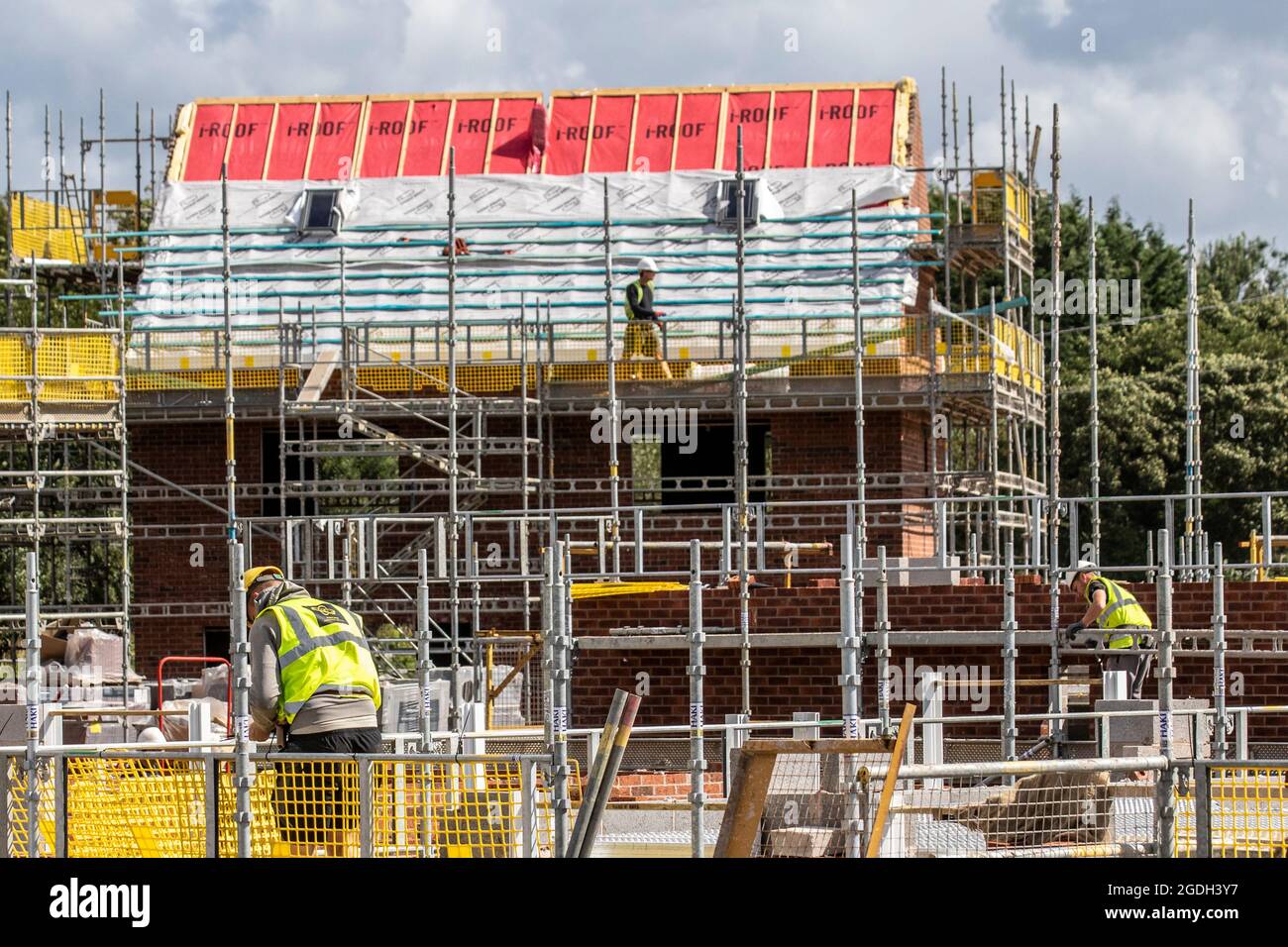 Keepmoat homes property developers, development site in Chorley