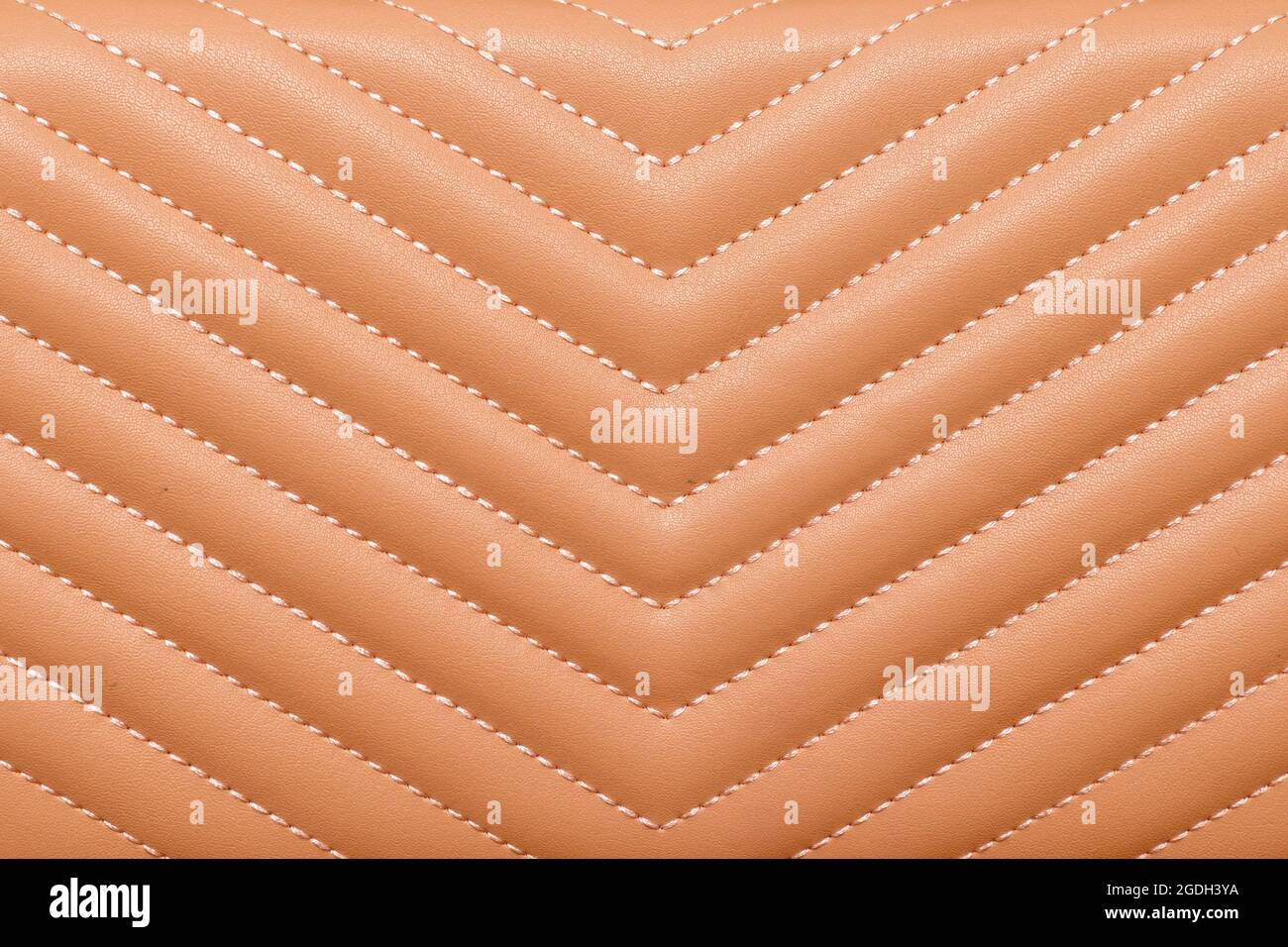 Beige colour leather material pattern texture background Stock Photo