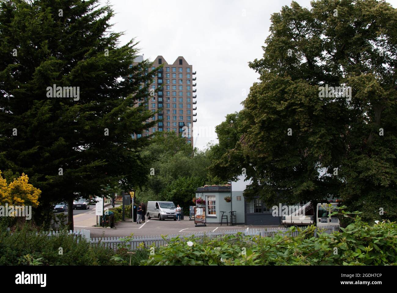 Walthamstow Wetlands, London UK, 2021-08-13. Walthamstow Wetlands and surroundings is a place to go for a drive and places of interest for photography. Credit: Picture Capital/Alamy Live News Stock Photo