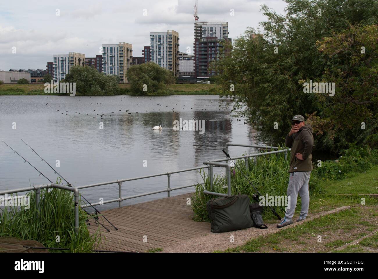 Walthamstow Wetlands, London UK, 2021-08-13. Walthamstow Wetlands and surroundings is a place to go for a drive and places of interest for photography. Credit: Picture Capital/Alamy Live News Stock Photo