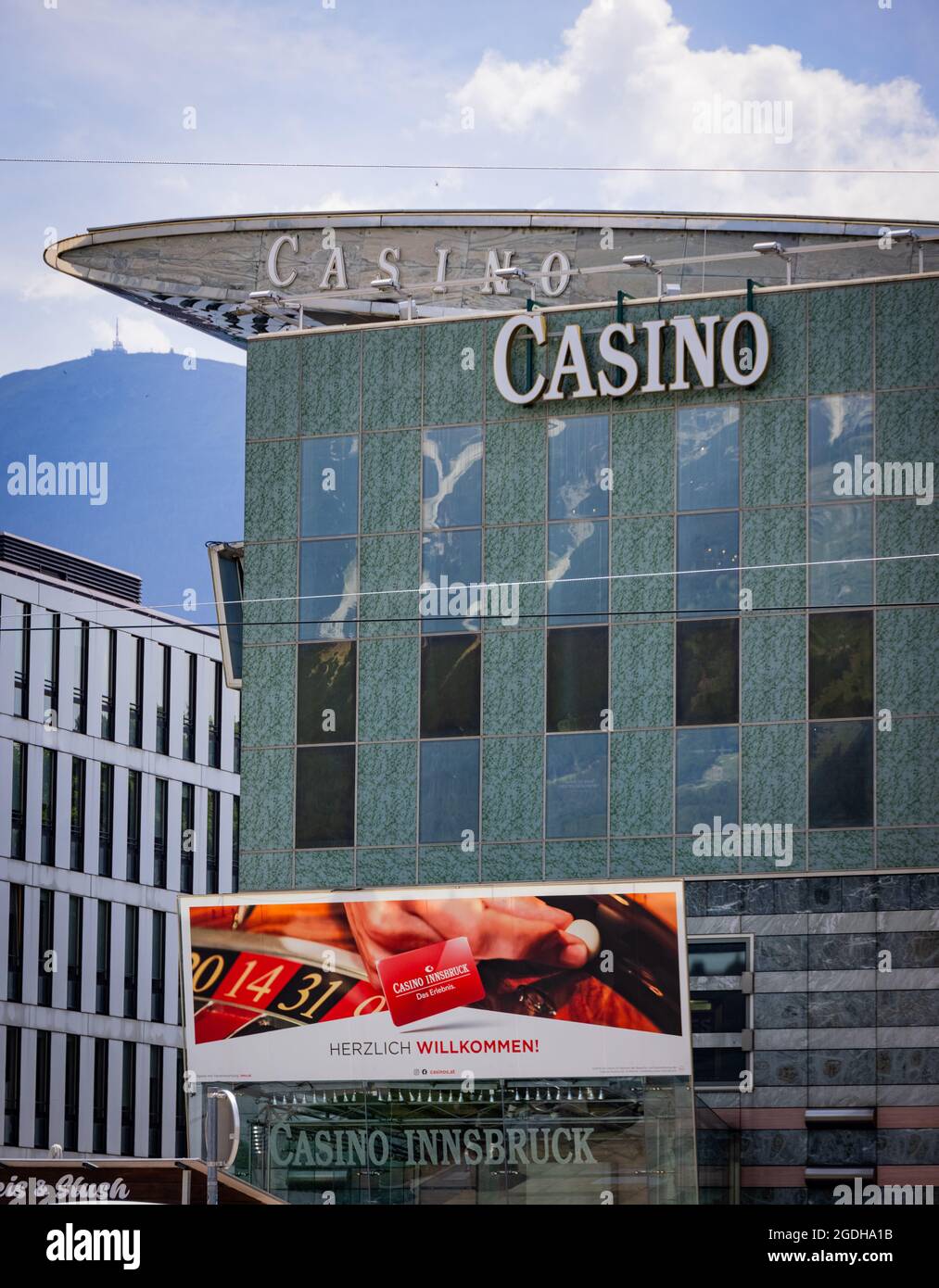 The Casino of Innsbruck in the heart of the city - INNSBRUCK, AUSTRIA, EUROPE - JULY 29, 2021 Stock Photo