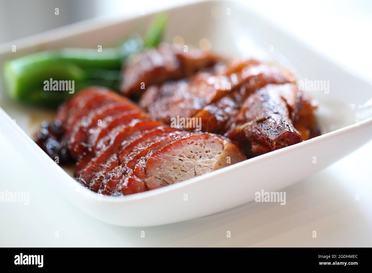 BBQ duck and pork Stock Photo - Alamy