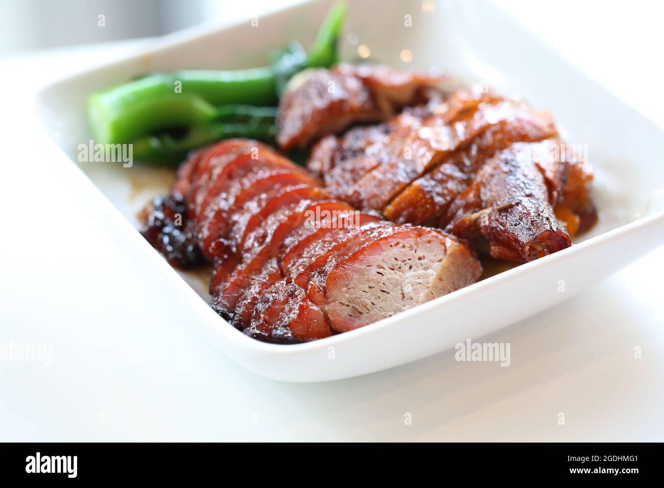 BBQ duck and pork Stock Photo - Alamy