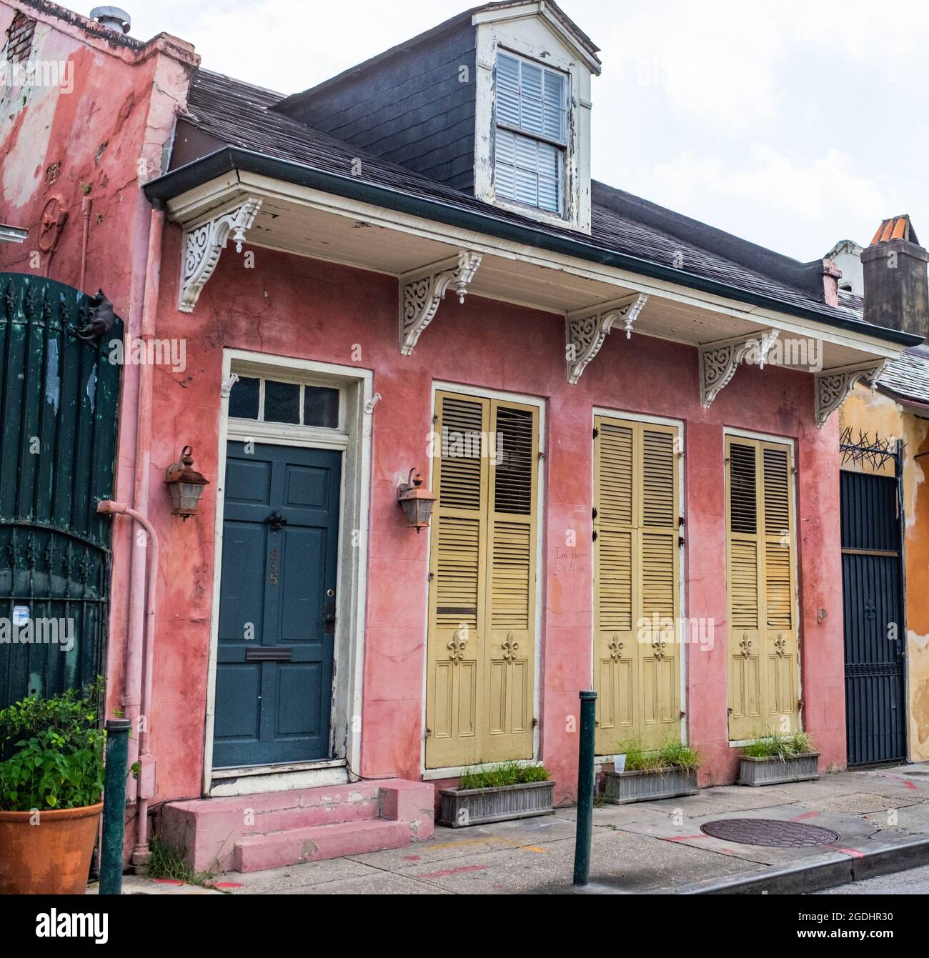 NEW ORLEANS, LA, USA JULY 31, 2021 Historic house on St. Philip