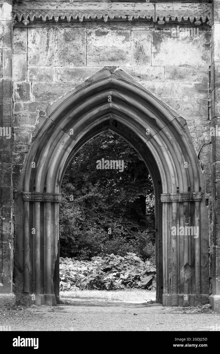 Gothic railing Black and White Stock Photos & Images - Alamy