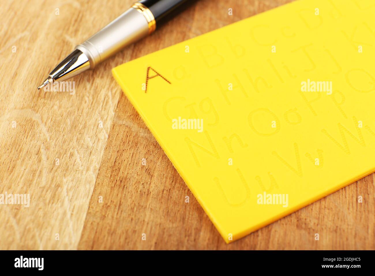 Writing trainer for children, close up Stock Photo Alamy